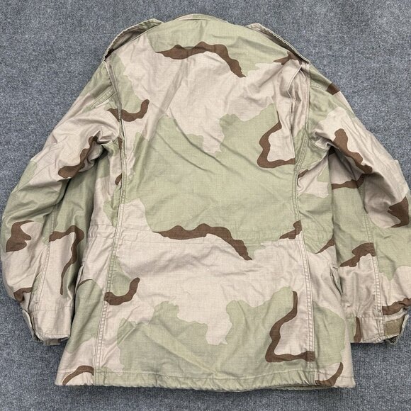 Vintage Desert Camo Jacket Men Small Reg M65 Coat Cold Weather Field Class 4 - Picture 6 of 11